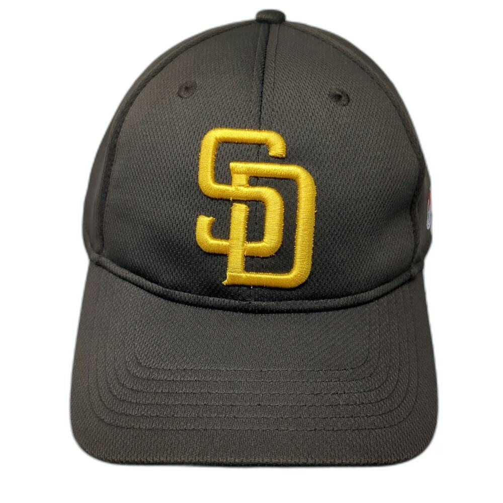 San Diego Padres MLB OC Sports Baseball Cap Brown One Size SD Logo Strapback Hat